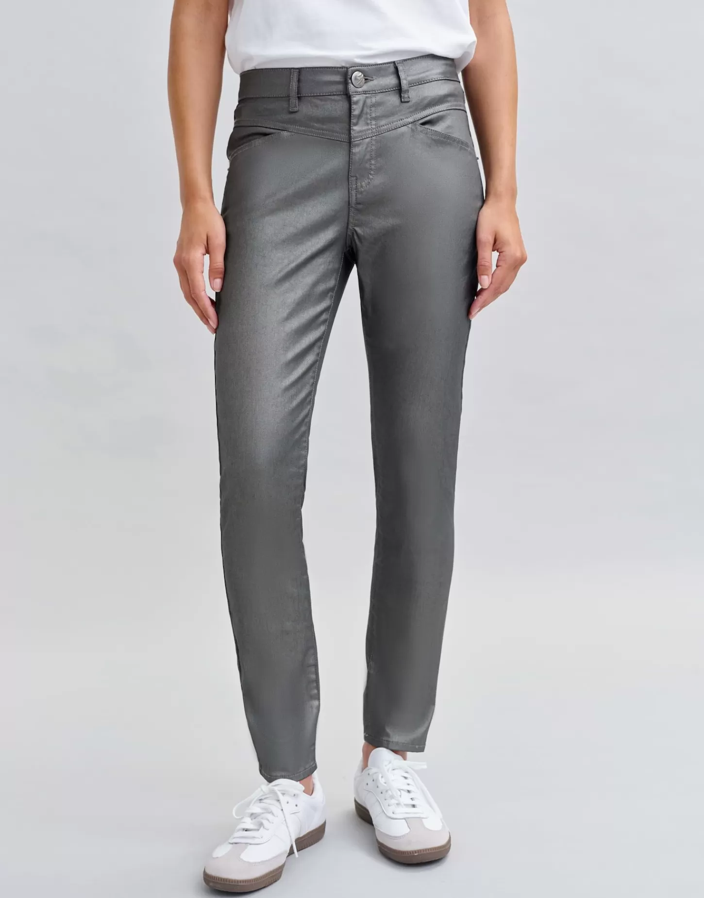 DAMES OPUS Slim Jeans Evita Remix Grijs Online Bestellen