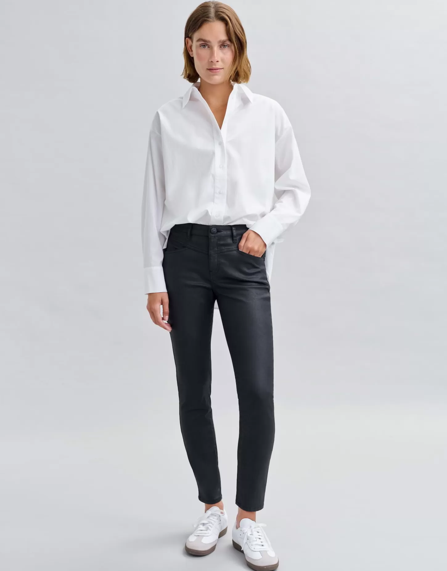 DAMES OPUS Slim Jeans Evita Remix Zwart Online Bestellen
