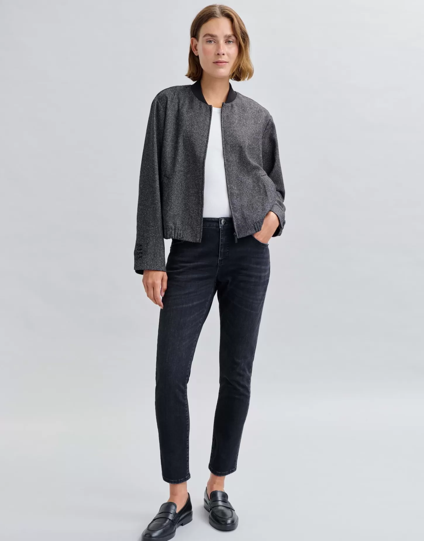 DAMES OPUS Slim Jeans Evita Zwart Online Bestellen