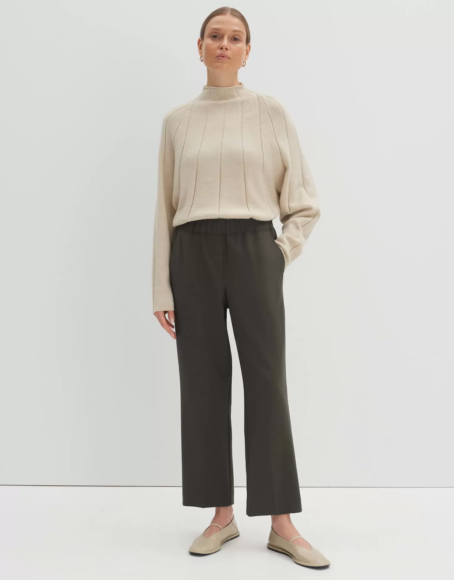 DAMES OPUS Slip-on Broek Celien Groen Online Bestellen