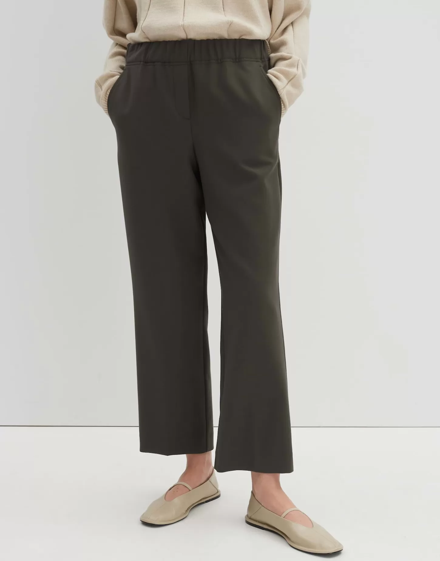 DAMES OPUS Slip-on Broek Celien Groen Online Bestellen