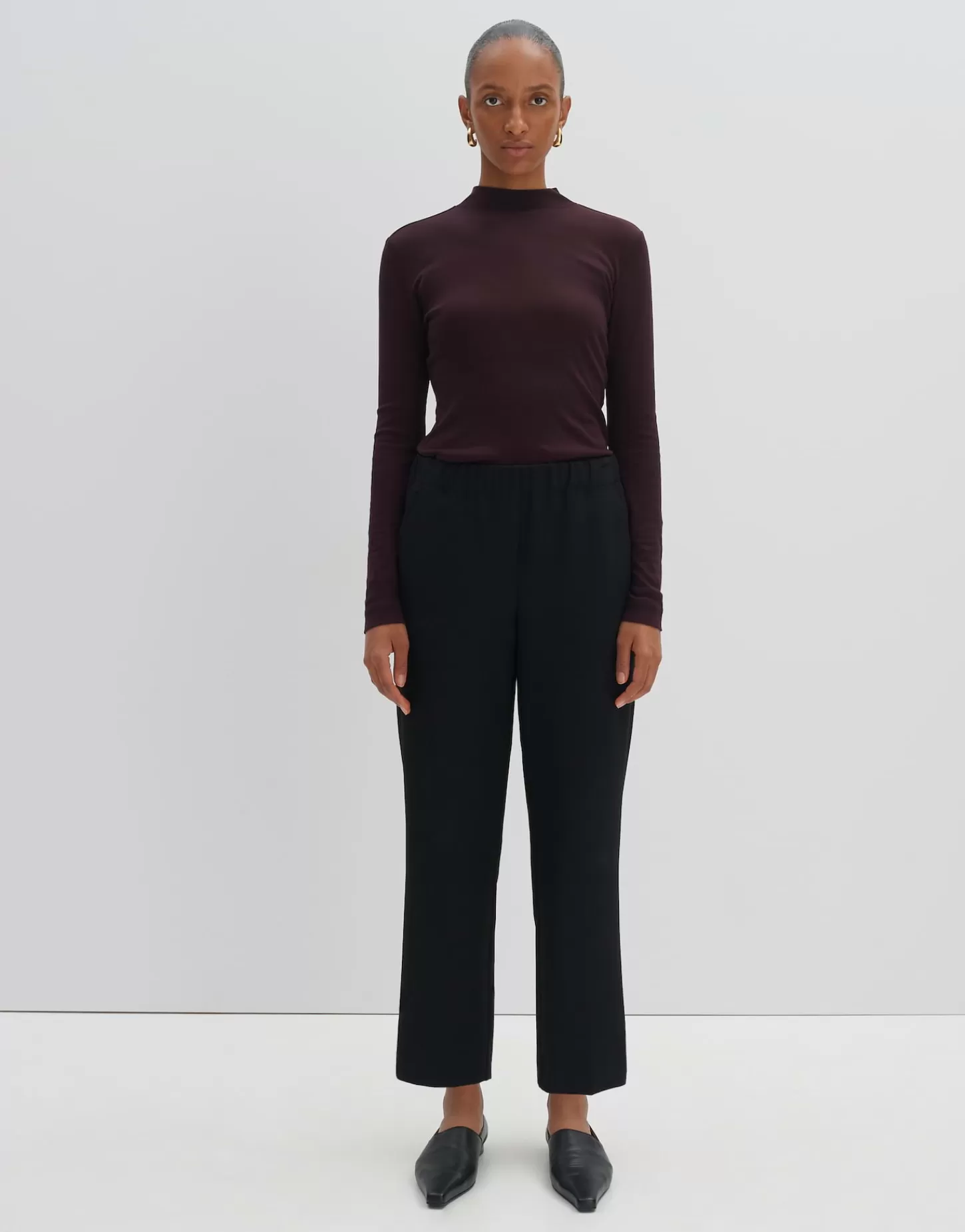 DAMES OPUS Slip-on Broek Celien Zwart Online Bestellen