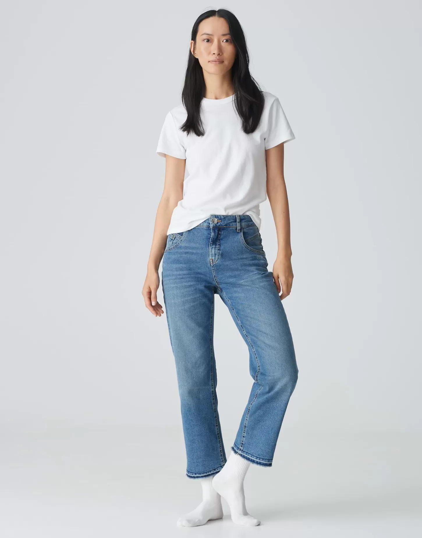 DAMES OPUS Sok Yennis OX Wit Online Bestellen