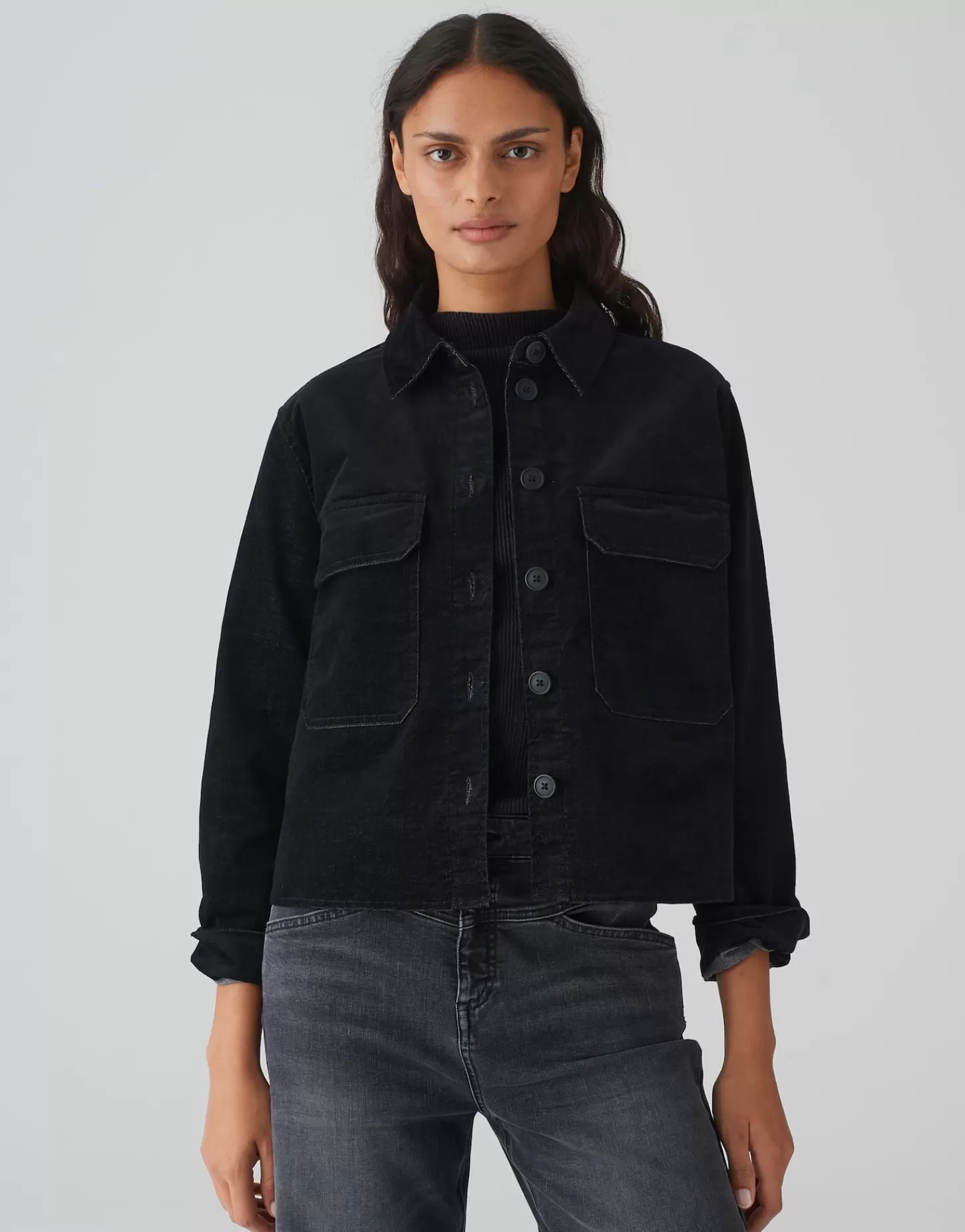 DAMES OPUS Spijkerjasje Hedra Zwart Online Bestellen