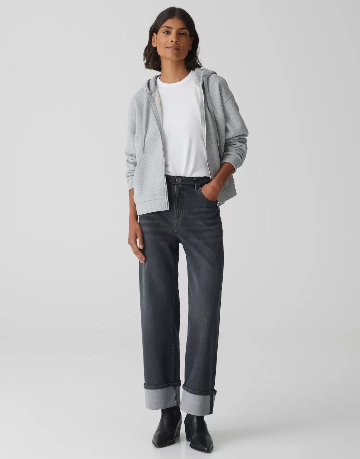 DAMES OPUS Sweatvest Gojami Grijs Online Bestellen