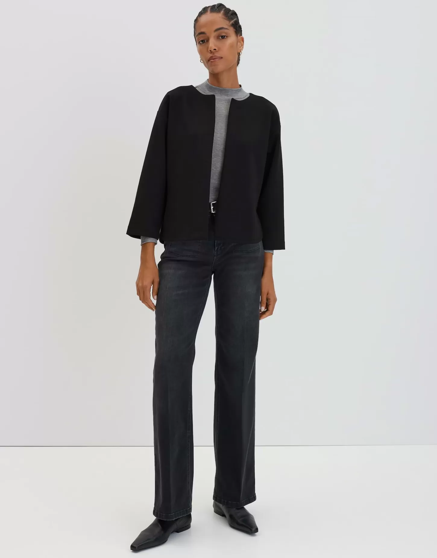 DAMES OPUS Sweatvest Uleiko Zwart Online Bestellen