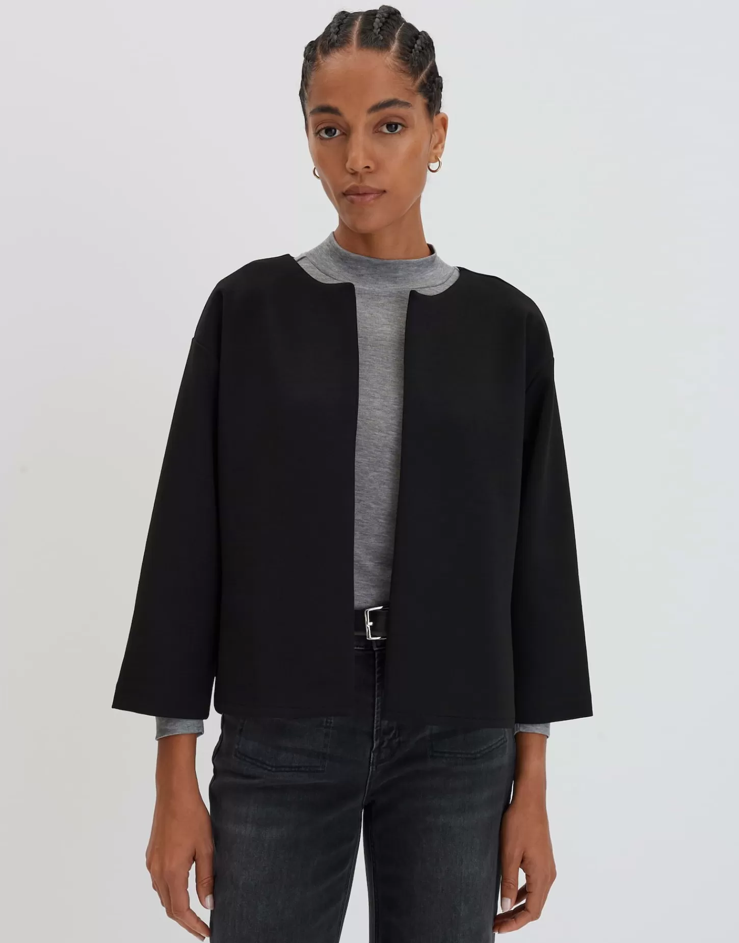DAMES OPUS Sweatvest Uleiko Zwart Online Bestellen