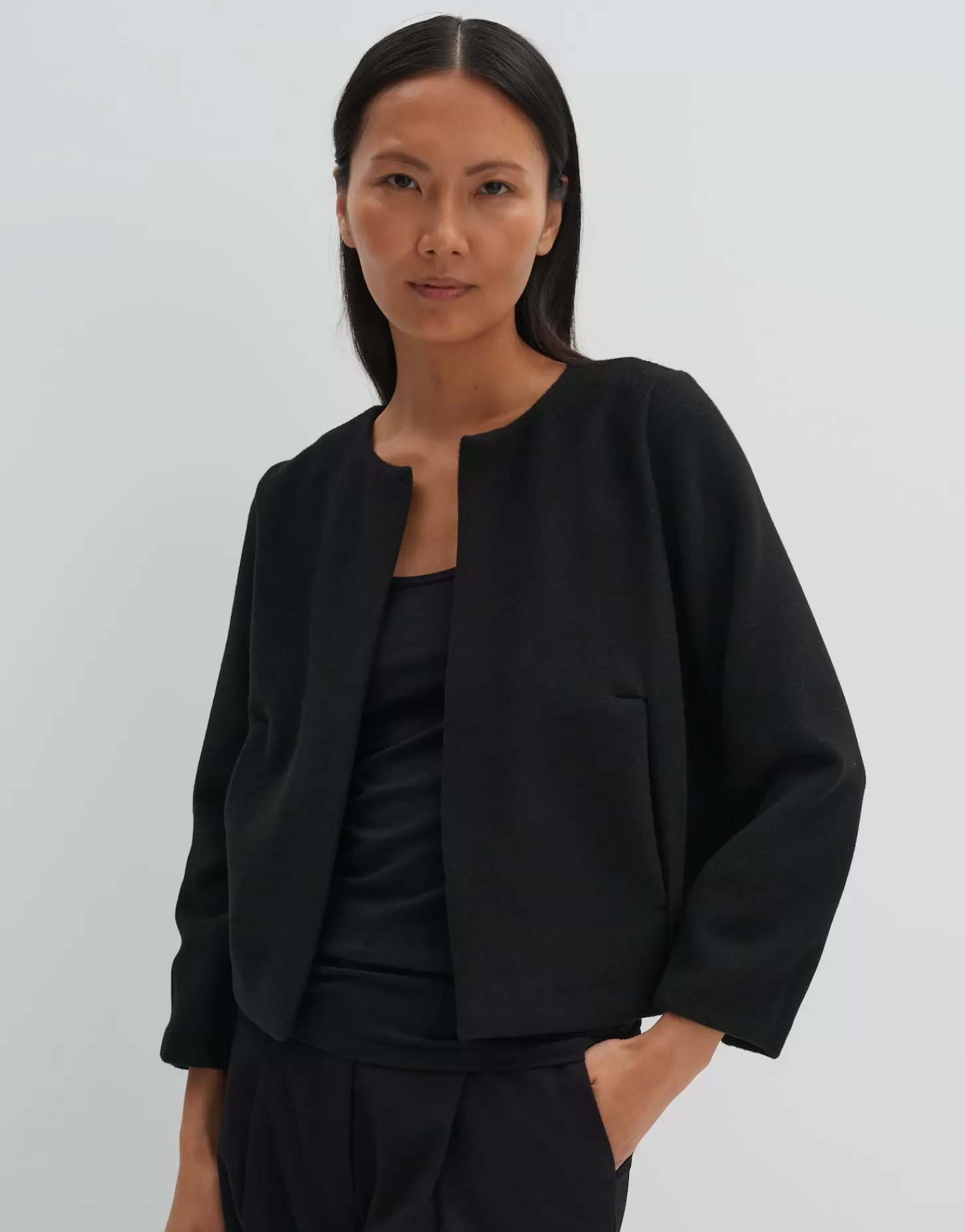 DAMES OPUS Sweatvest Utina Zwart Online Bestellen