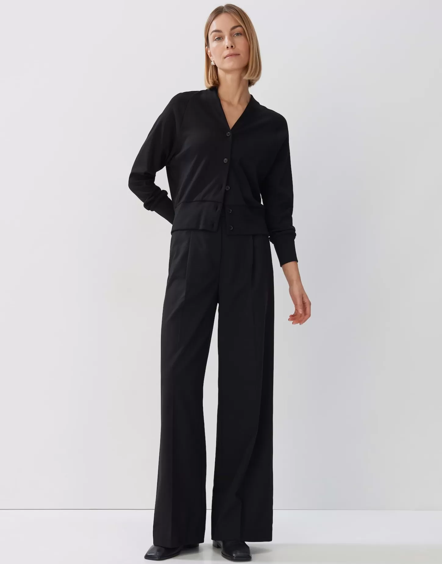 DAMES OPUS Sweatvest Uyakumi Zwart Online Bestellen