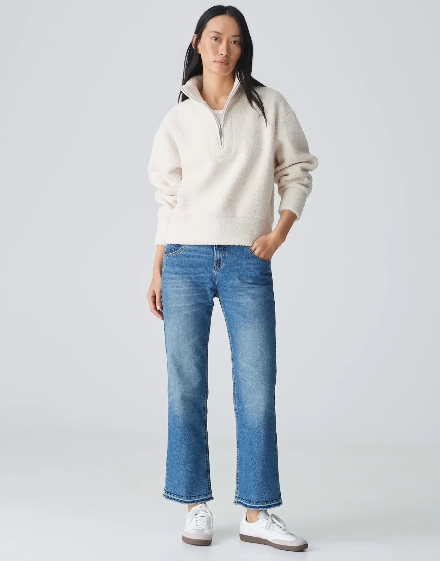 DAMES OPUS Trui Gatroi Wit Online Bestellen