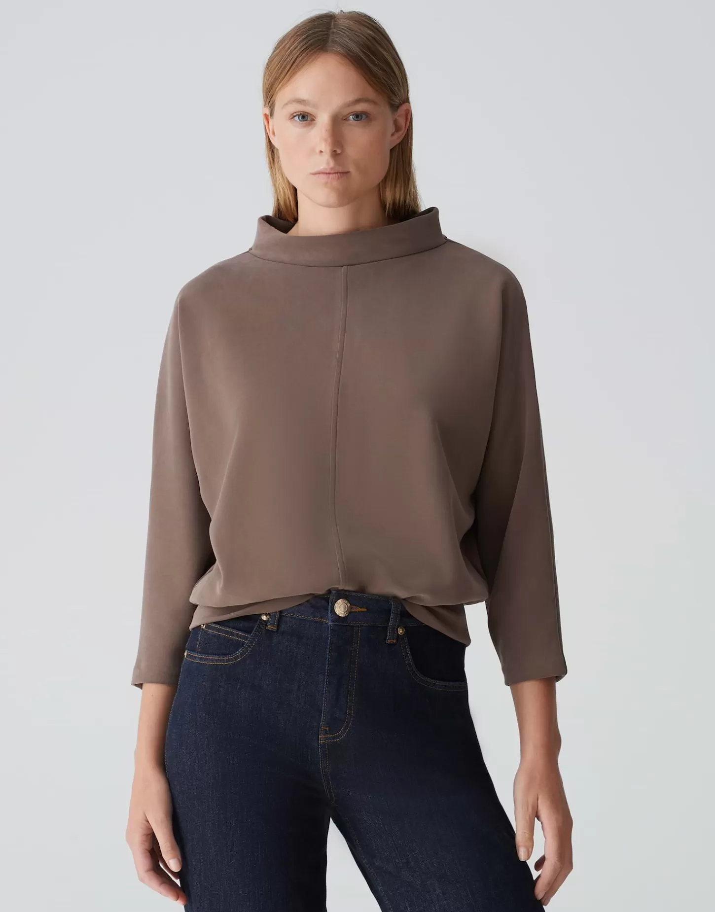 DAMES OPUS Trui Gepita Bruin Online Bestellen