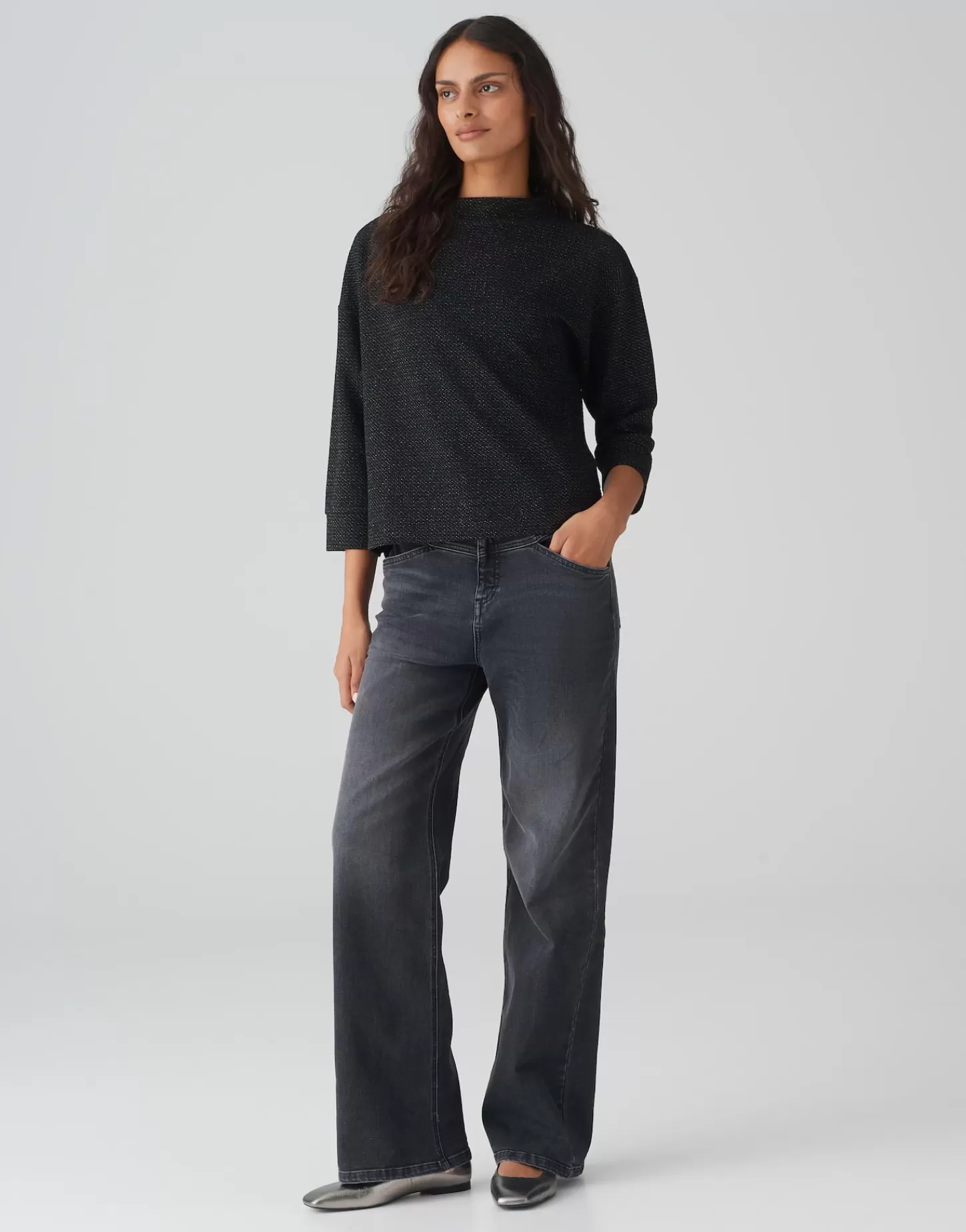 DAMES OPUS Trui Gesche Zwart Online Bestellen