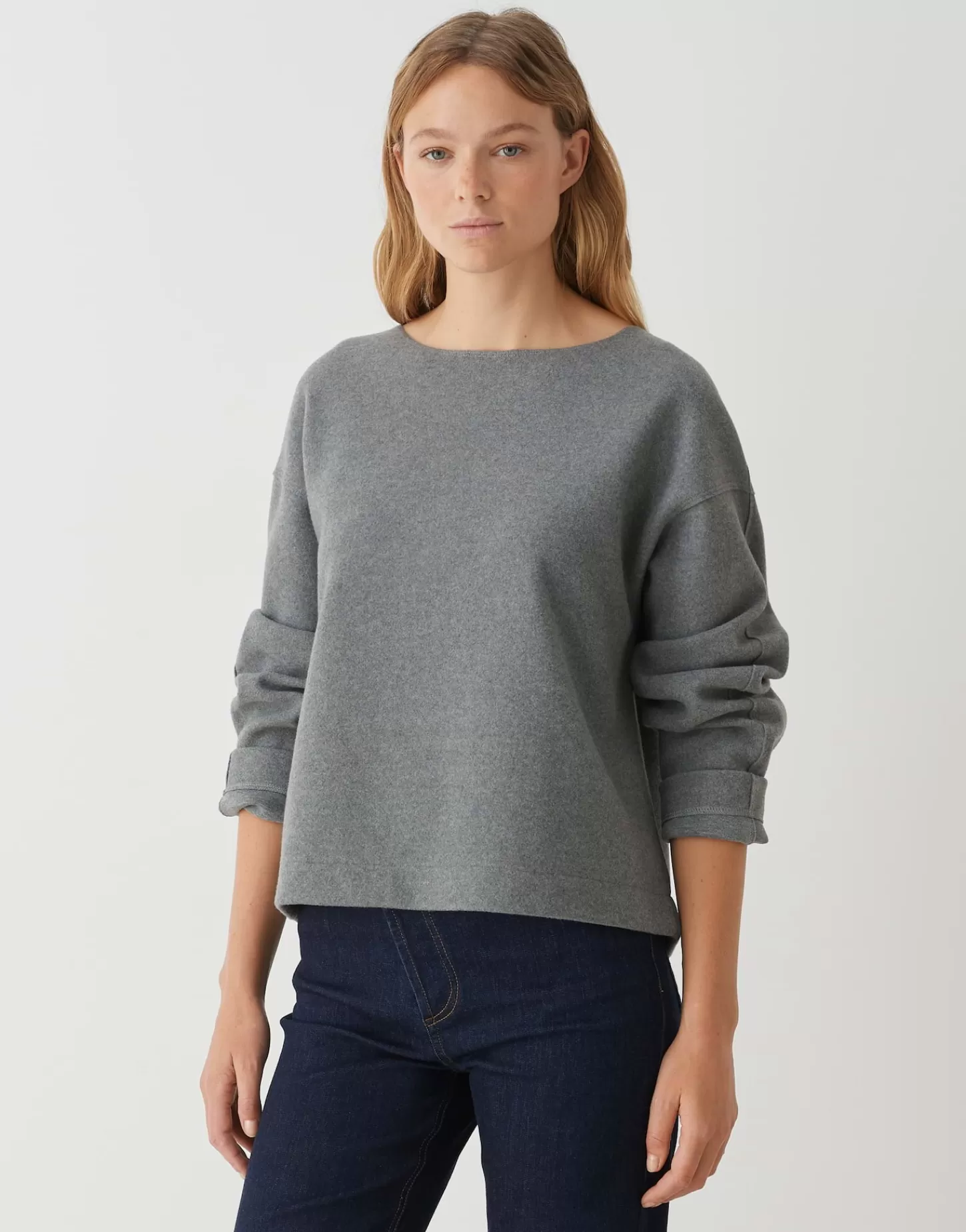 DAMES OPUS Trui Gudila Grijs Online Bestellen