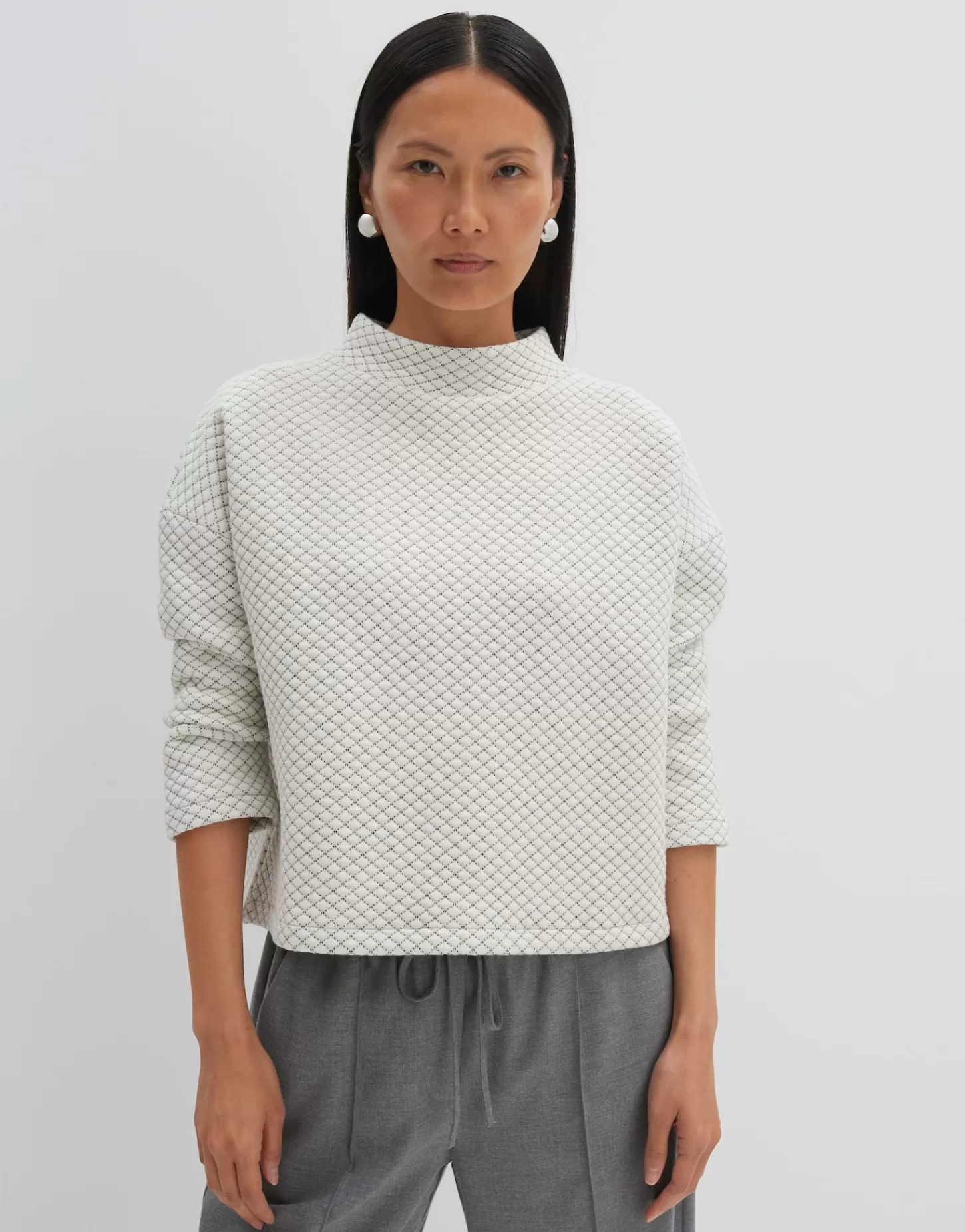 DAMES OPUS Trui Ucristal Detail Wit Online Bestellen