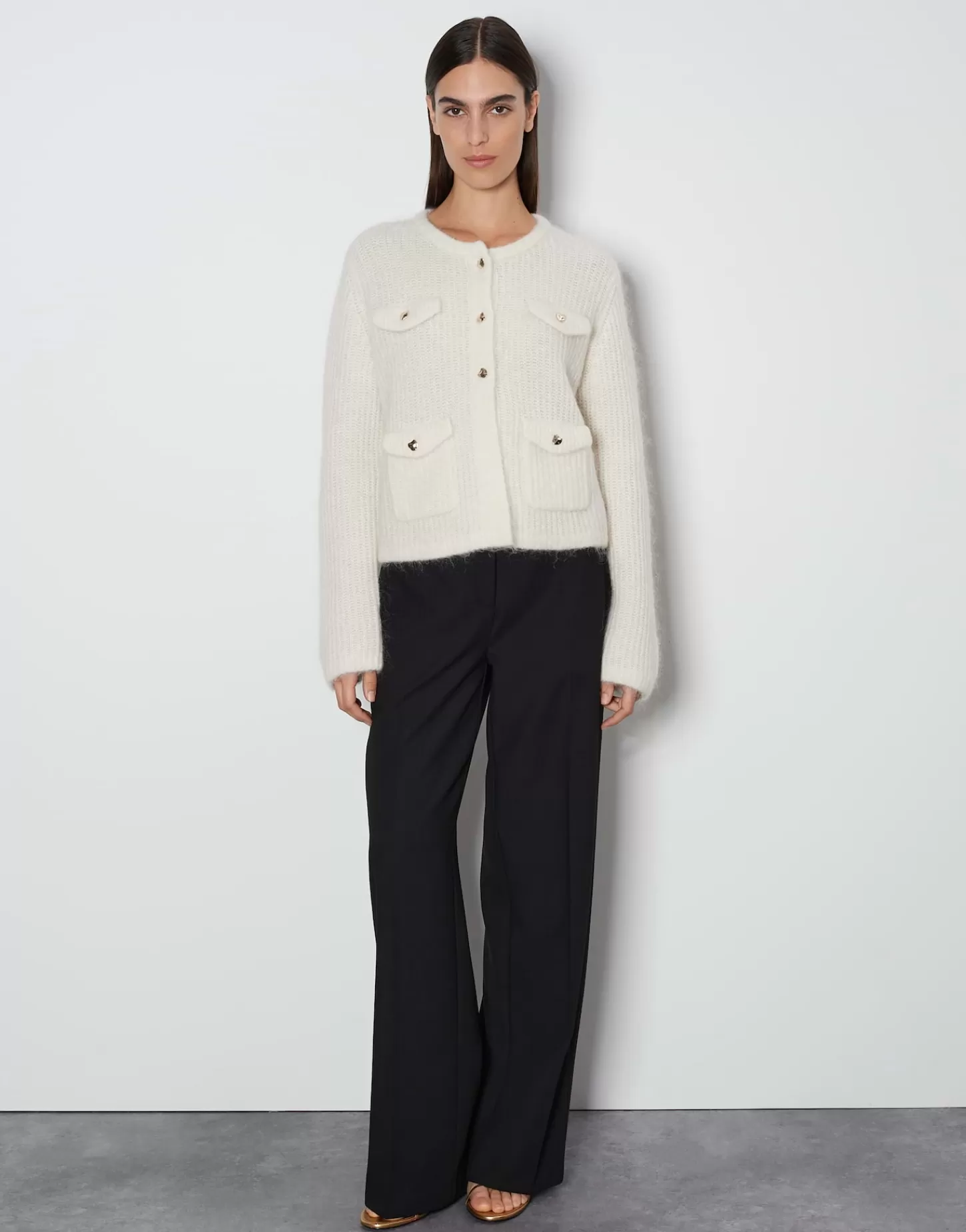 DAMES OPUS Vest Tinara Detail Wit Online Bestellen