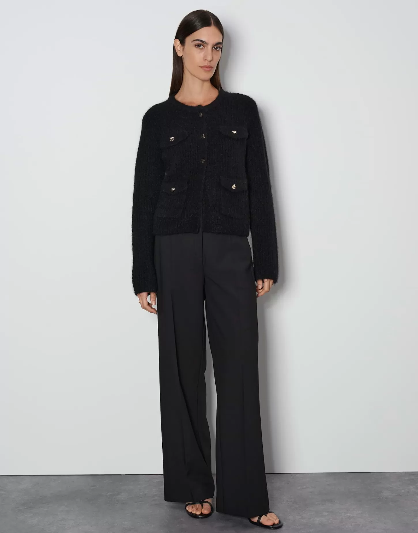 DAMES OPUS Vest Tinara Detail Zwart Online Bestellen