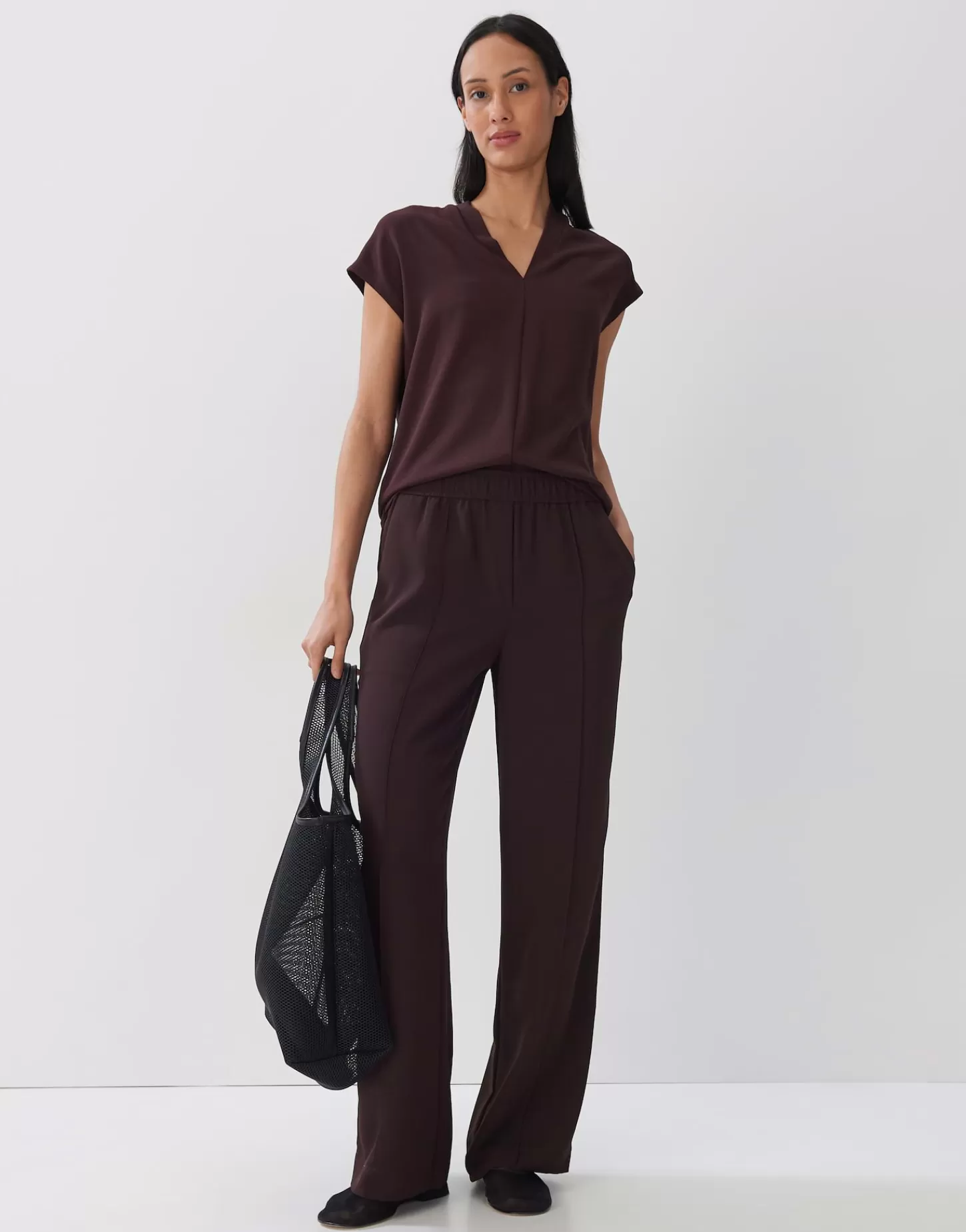 DAMES OPUS V-hals Shirt Kelcy Rood Online Bestellen