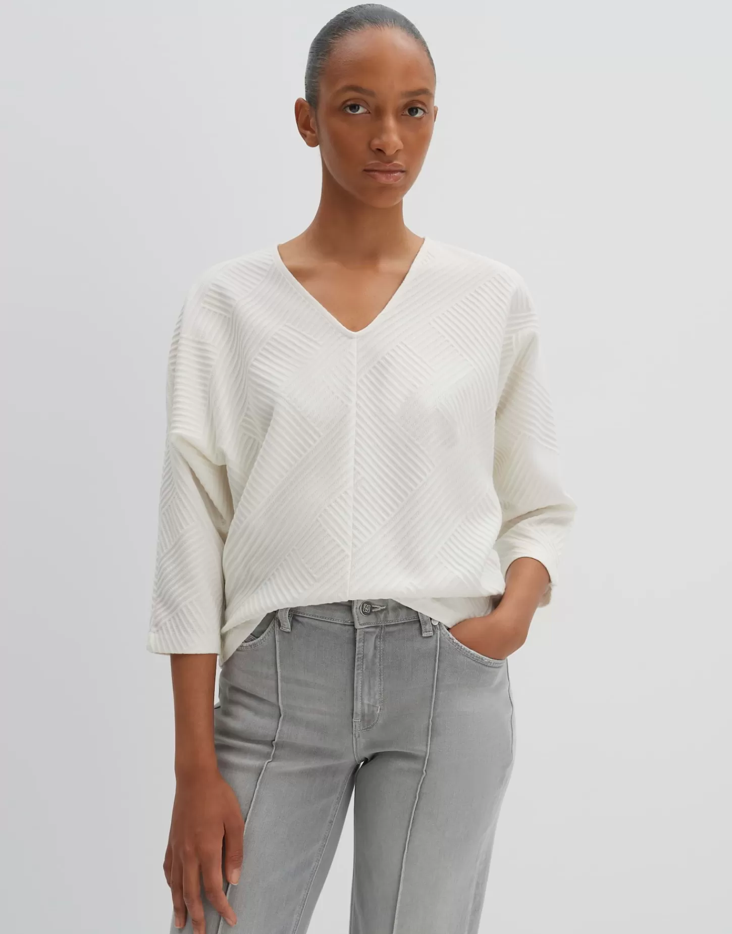 DAMES OPUS V-shirt Kemony Wit Online Bestellen