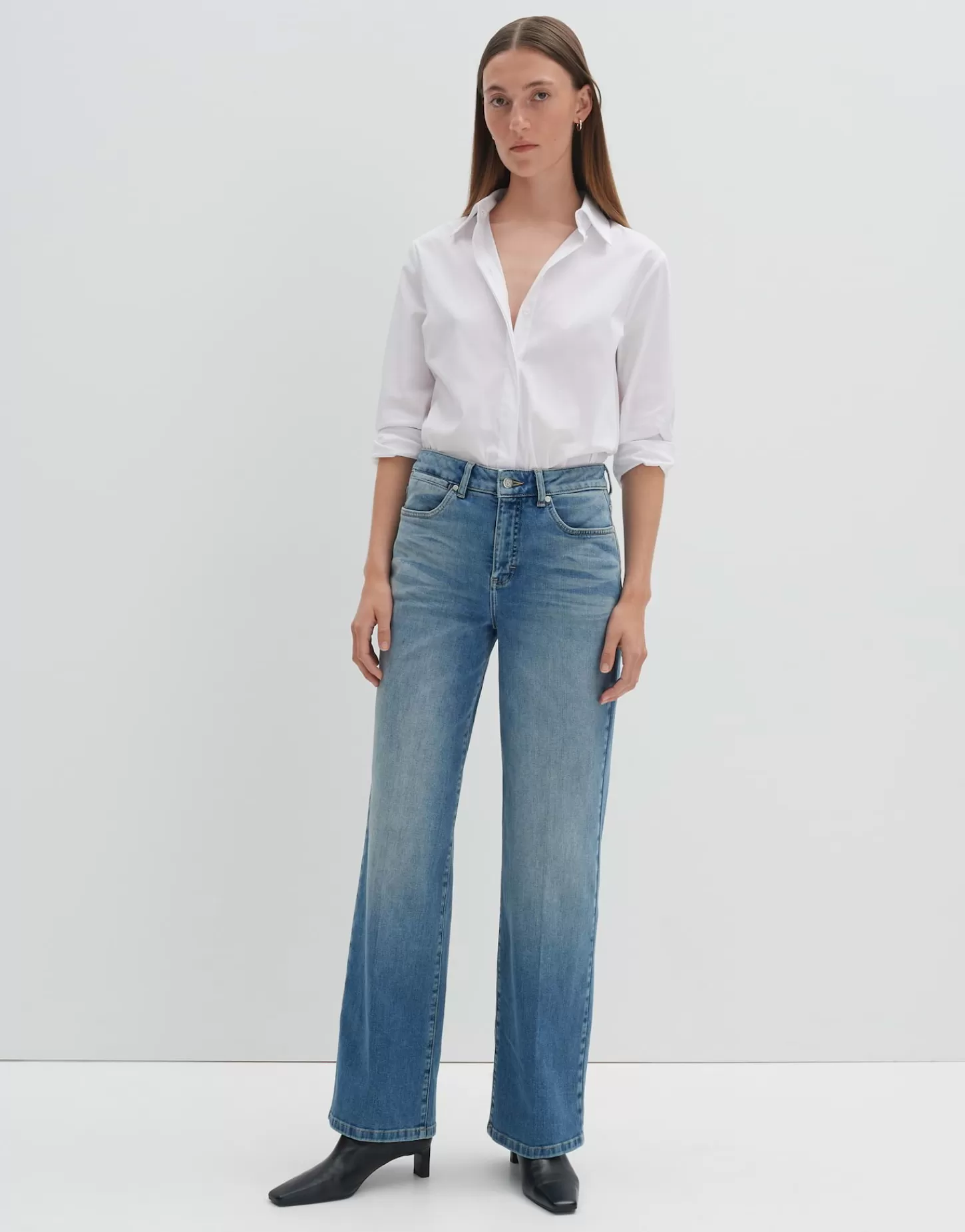 DAMES OPUS Wide Leg Jeans Cellma Iconic Blauw Online Bestellen