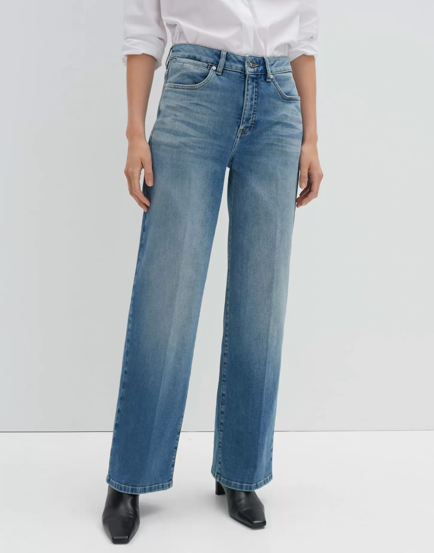 DAMES OPUS Wide Leg Jeans Cellma Iconic Blauw Online Bestellen