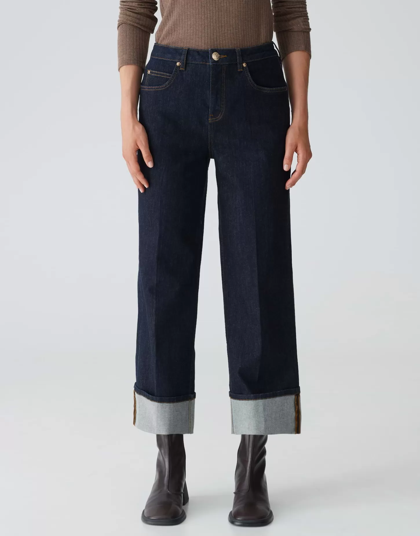 DAMES OPUS Wide Leg Jeans Mipo Blauw Online Bestellen