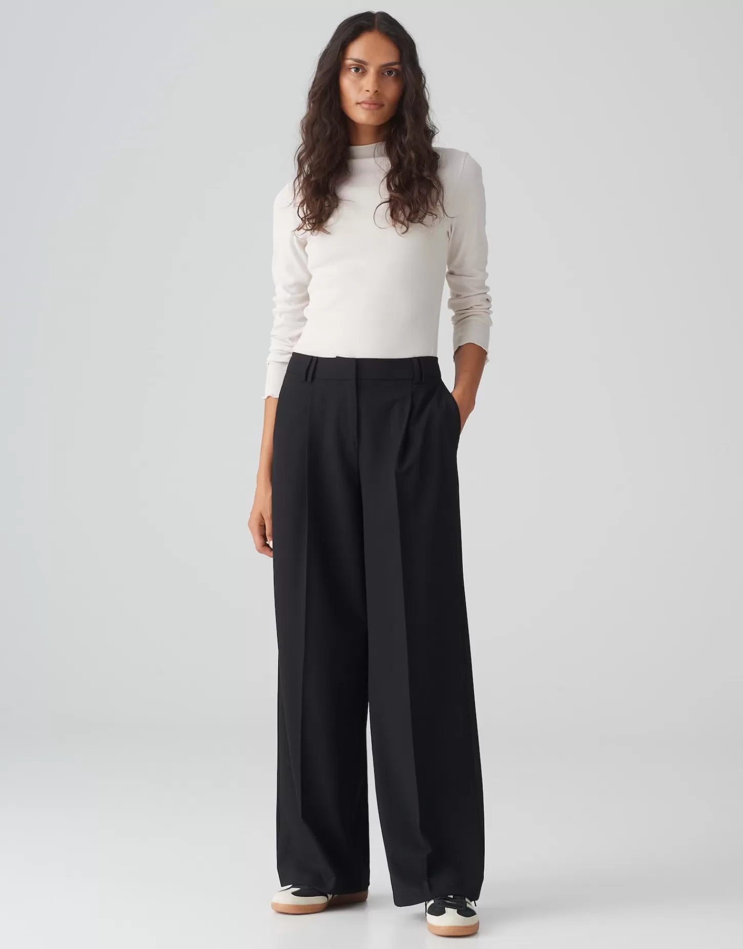 DAMES OPUS Wide Leg Pants Mariena Zwart Online Bestellen