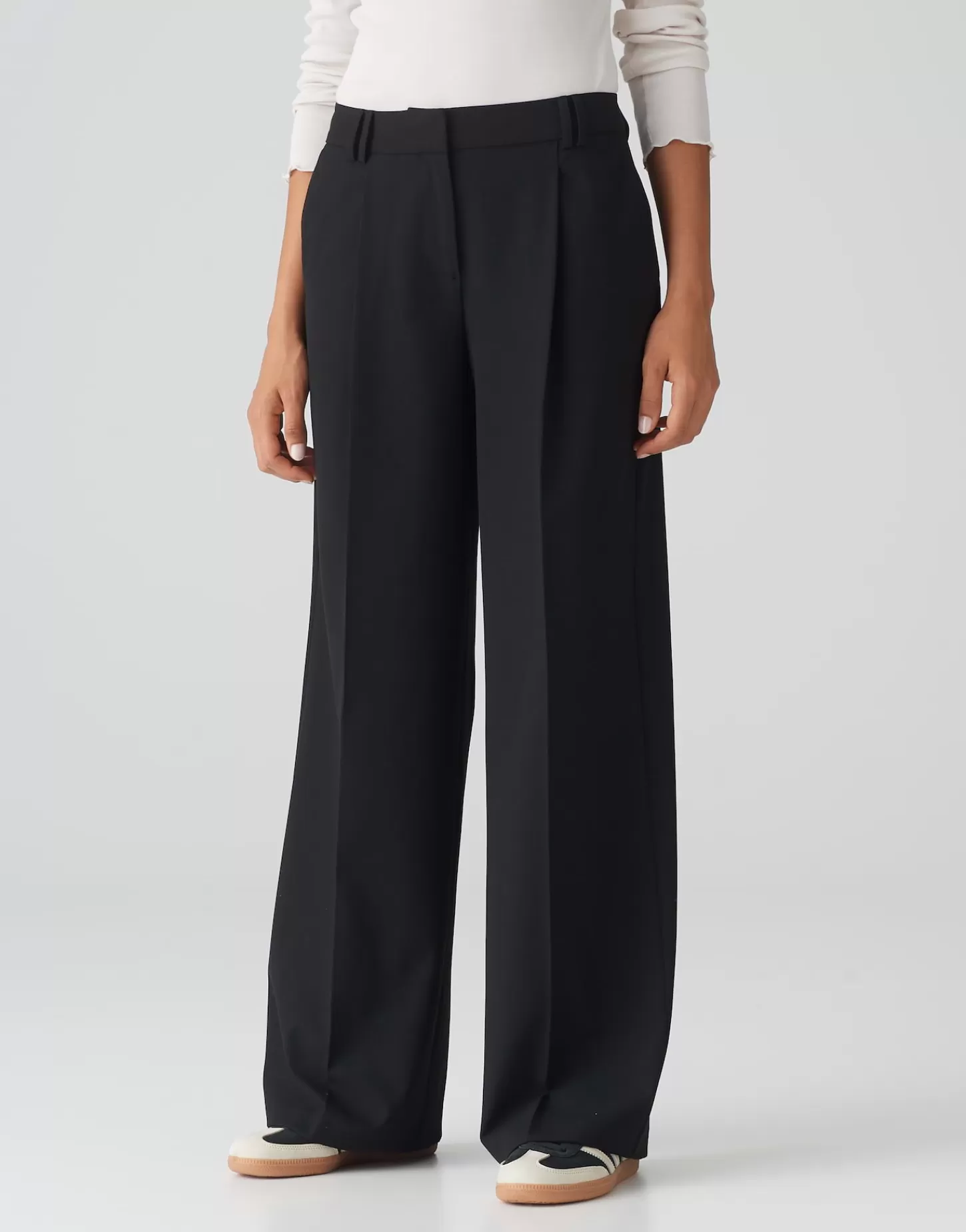 DAMES OPUS Wide Leg Pants Mariena Zwart Online Bestellen