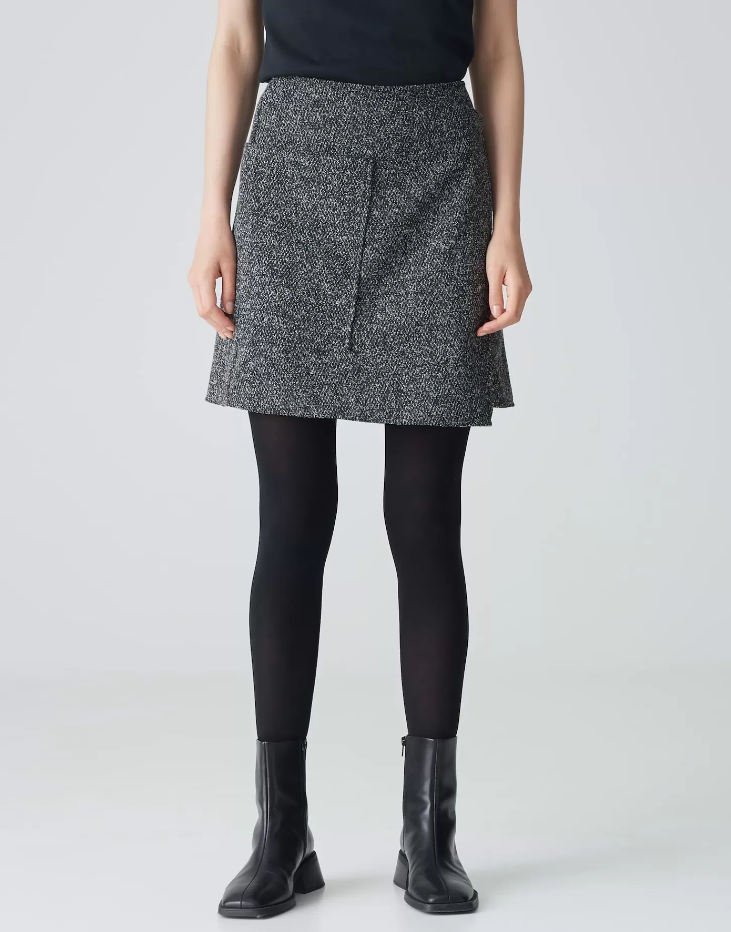 DAMES OPUS Wikkelrok Roani Boucle Zwart Online Bestellen