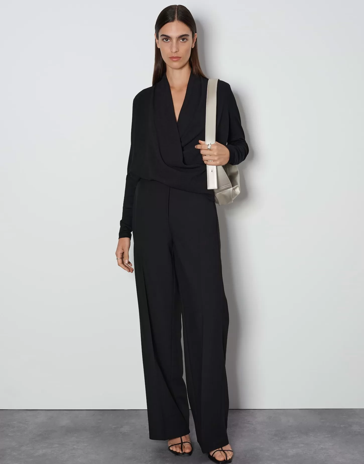 DAMES OPUS Wikkelshirt Kyleen Zwart Online Bestellen