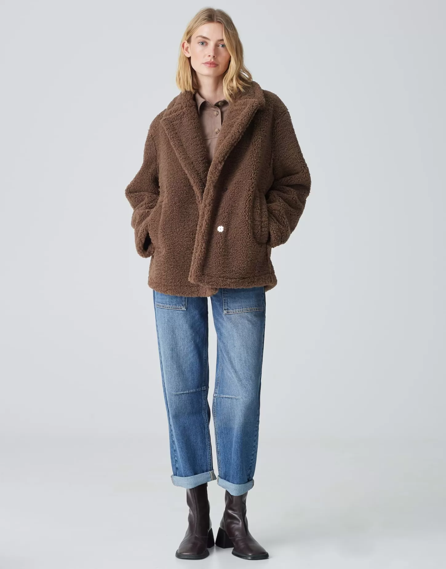 DAMES OPUS Winterjas Heverly Bruin Online Bestellen