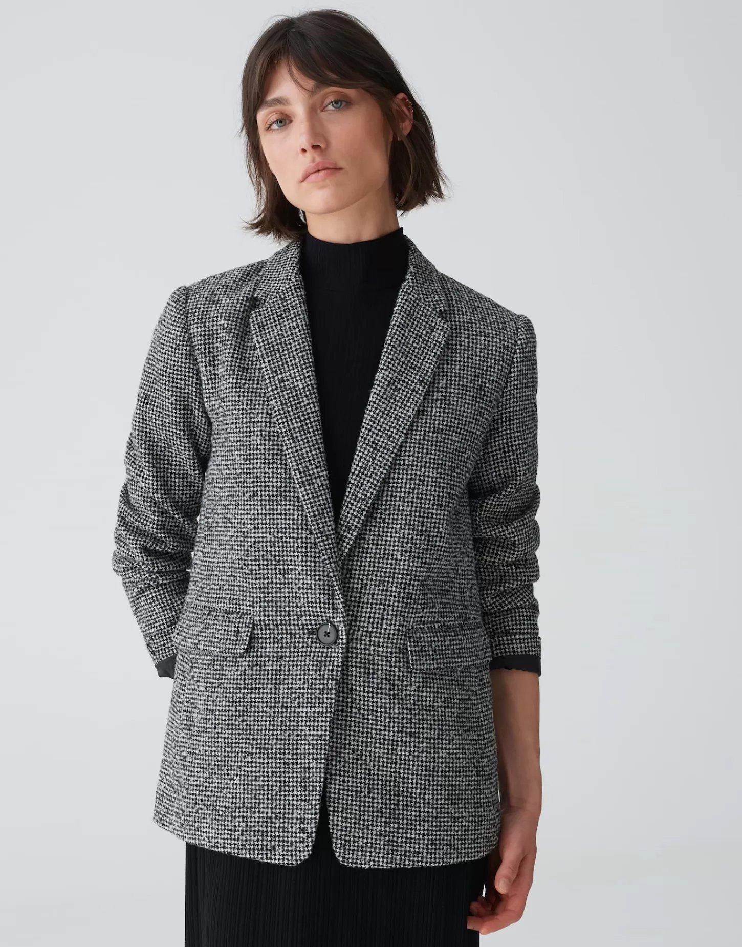 DAMES OPUS Wollen Blazer Jendala Zwart Online Bestellen